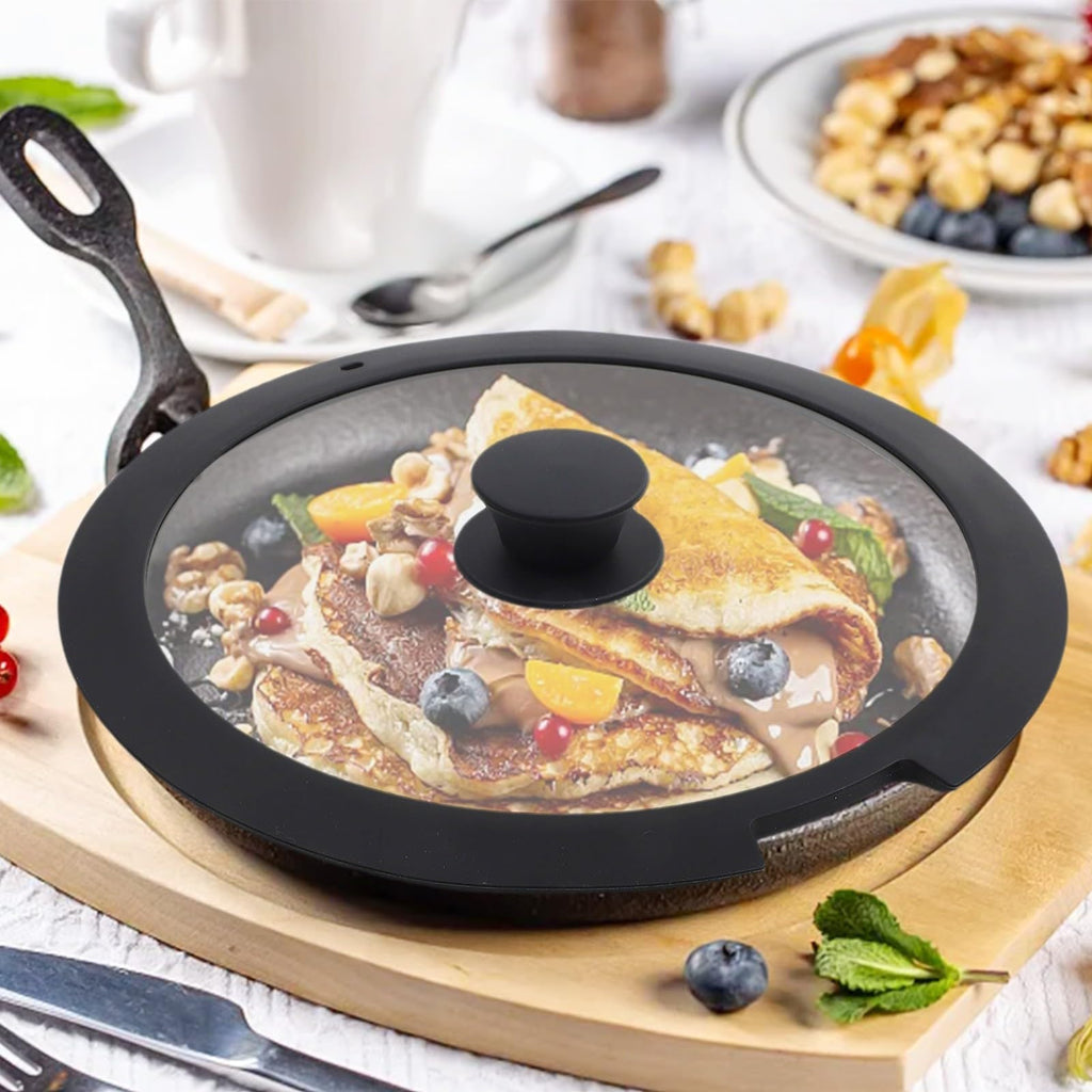 Silicone Pot Lid With Tempered Glass Z852