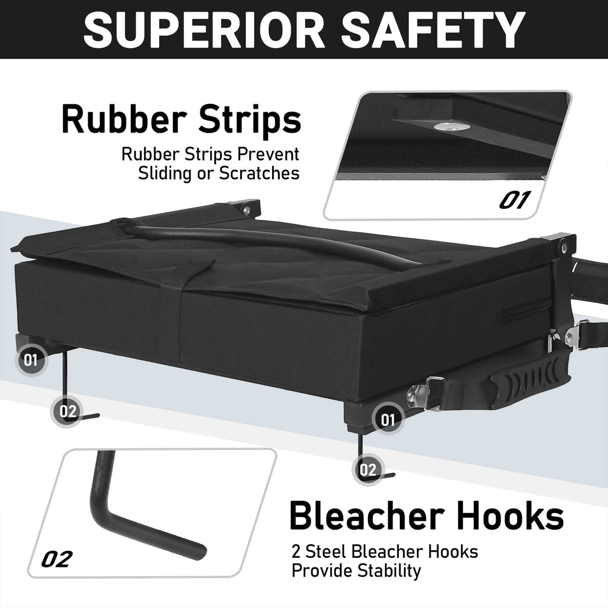 Padded Bleacher Seat Cushion Z7204