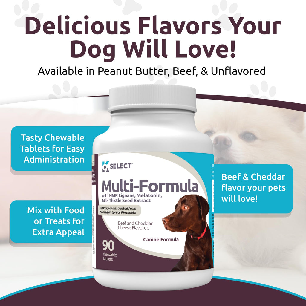 90 Tablets Beef Flavor Dog Multivitamin A468