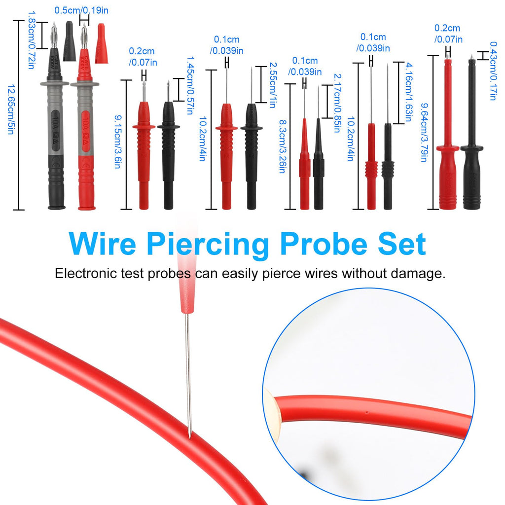 Silicone Multimeter Test Leads Kit J9634
