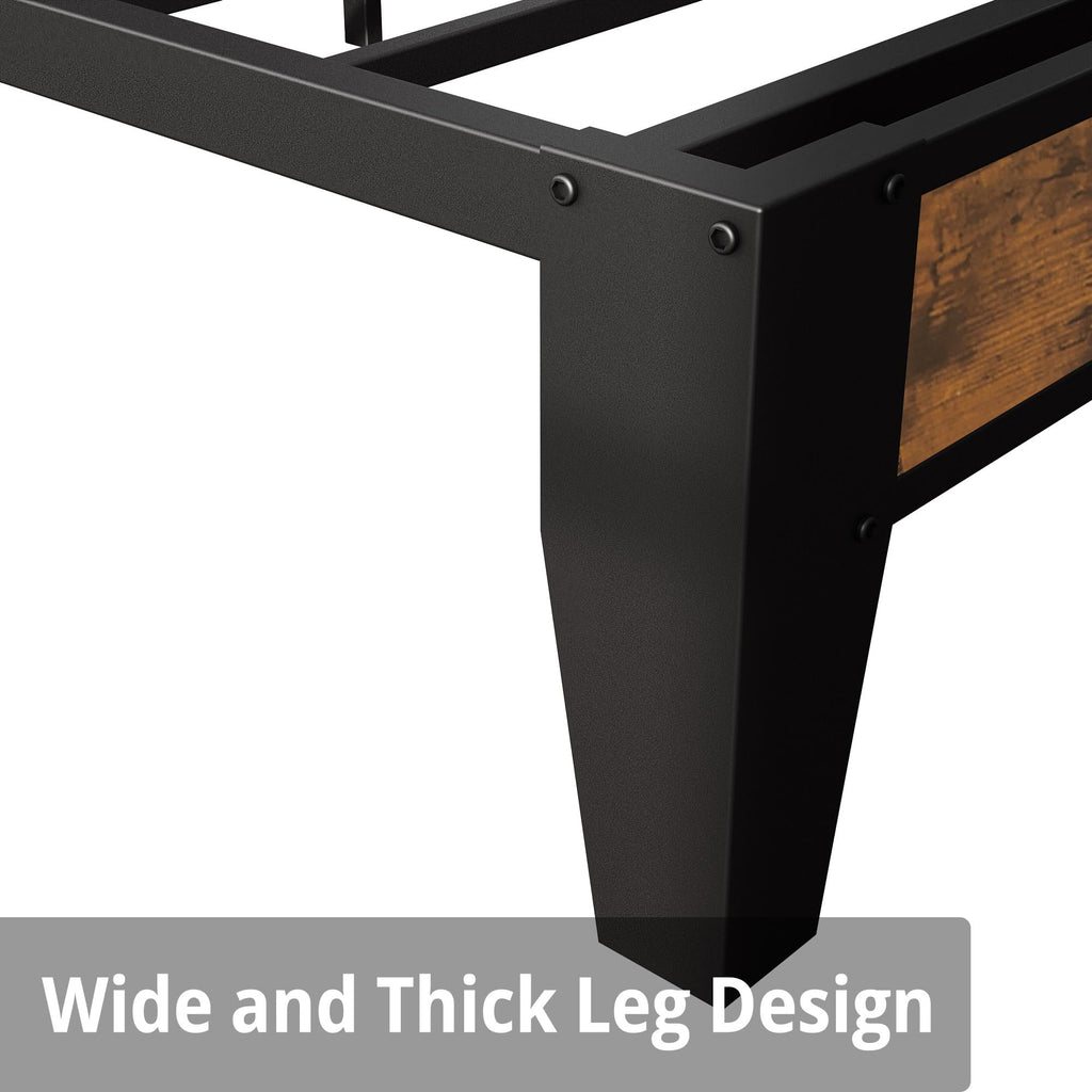 Twin Bed Frame with Storage Headboard M173