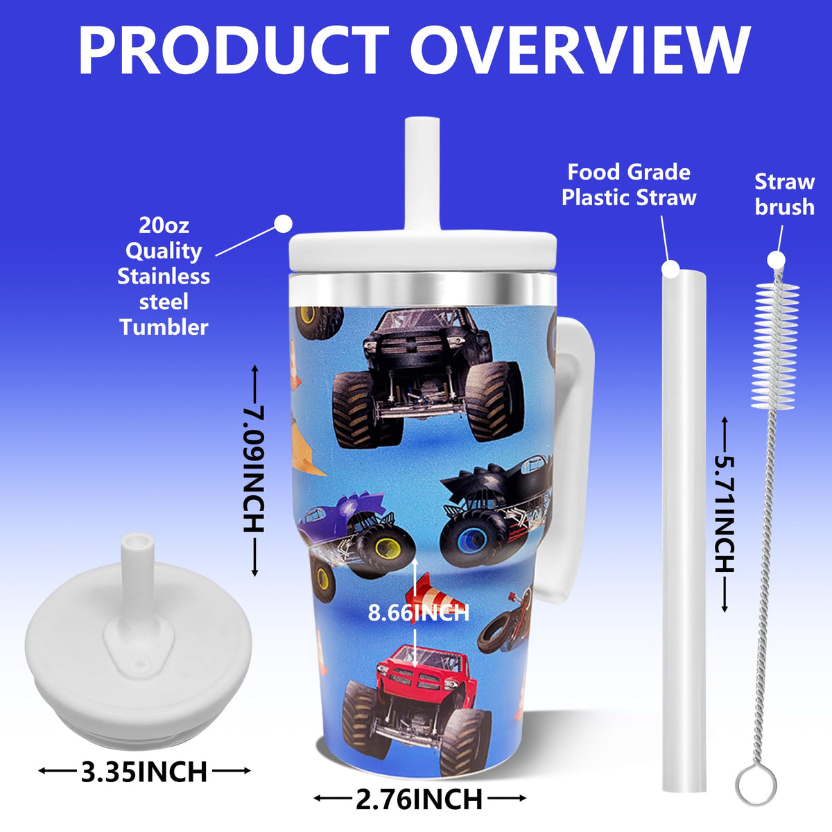 20 oz Insulated Stainless Steel Water Bottle C839