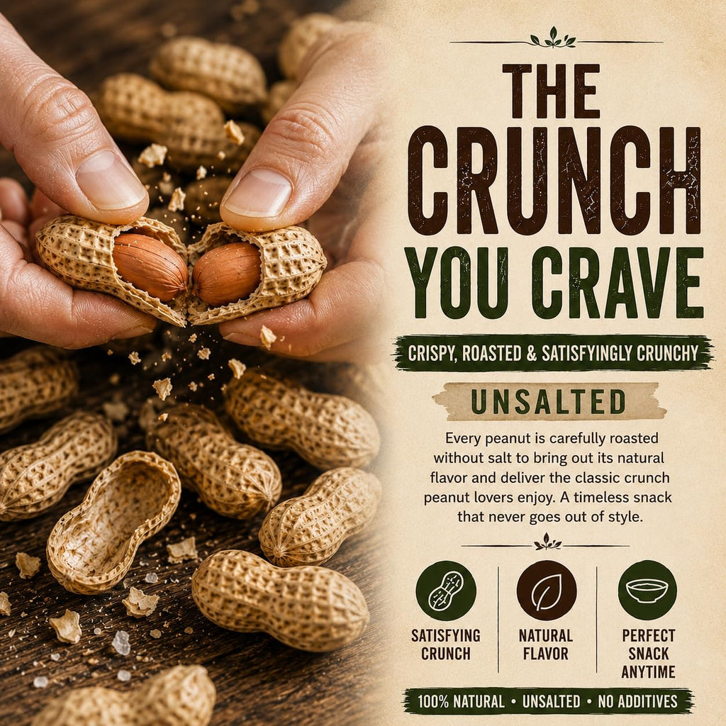 4 LB Unsalted Roasted Peanuts In Shell E8450