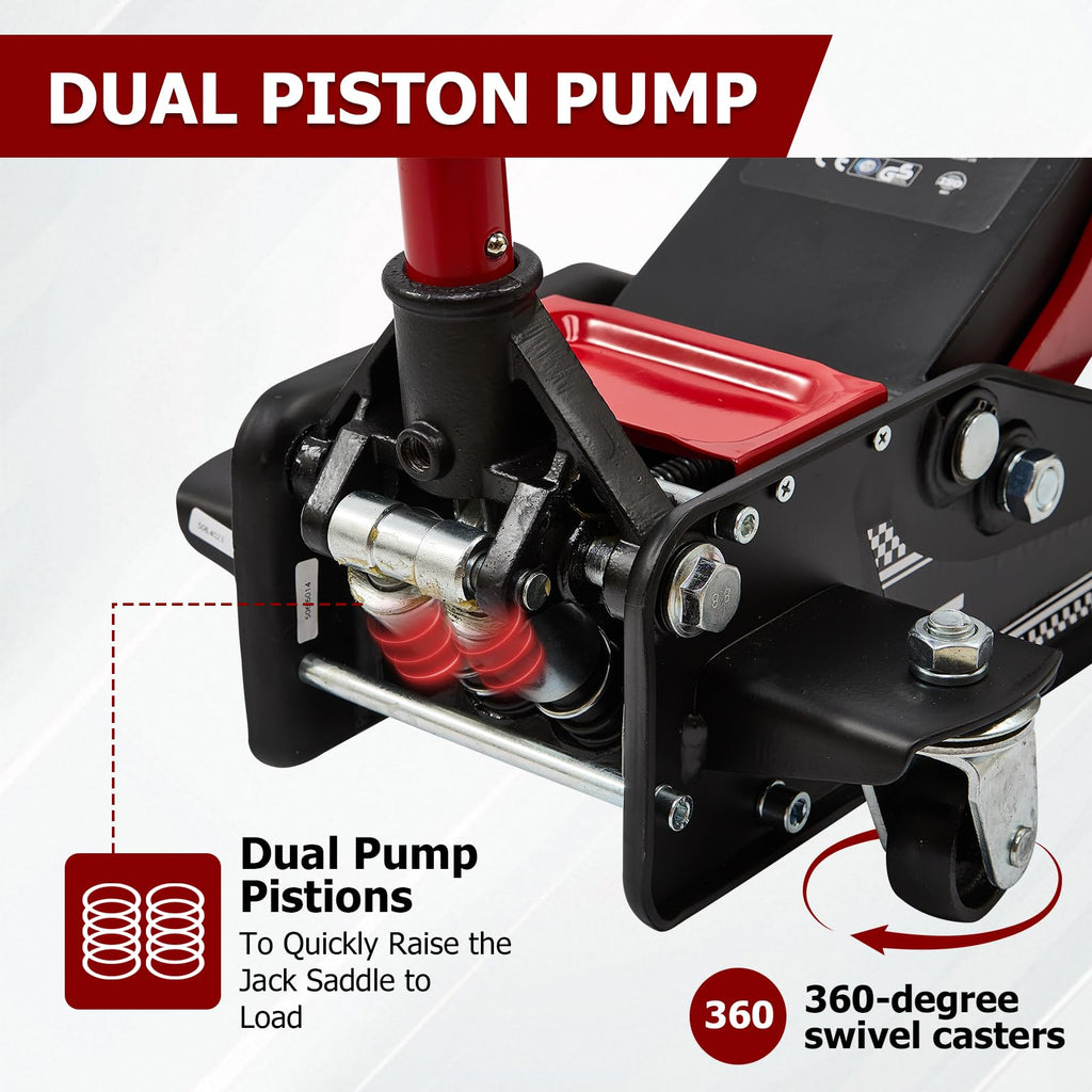 3 Ton Low Profile Steel Floor Jack W9041