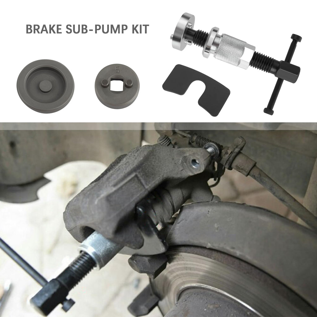Chrome-Plated Steel 5PCS Brake Caliper Compression Tool Set P67772