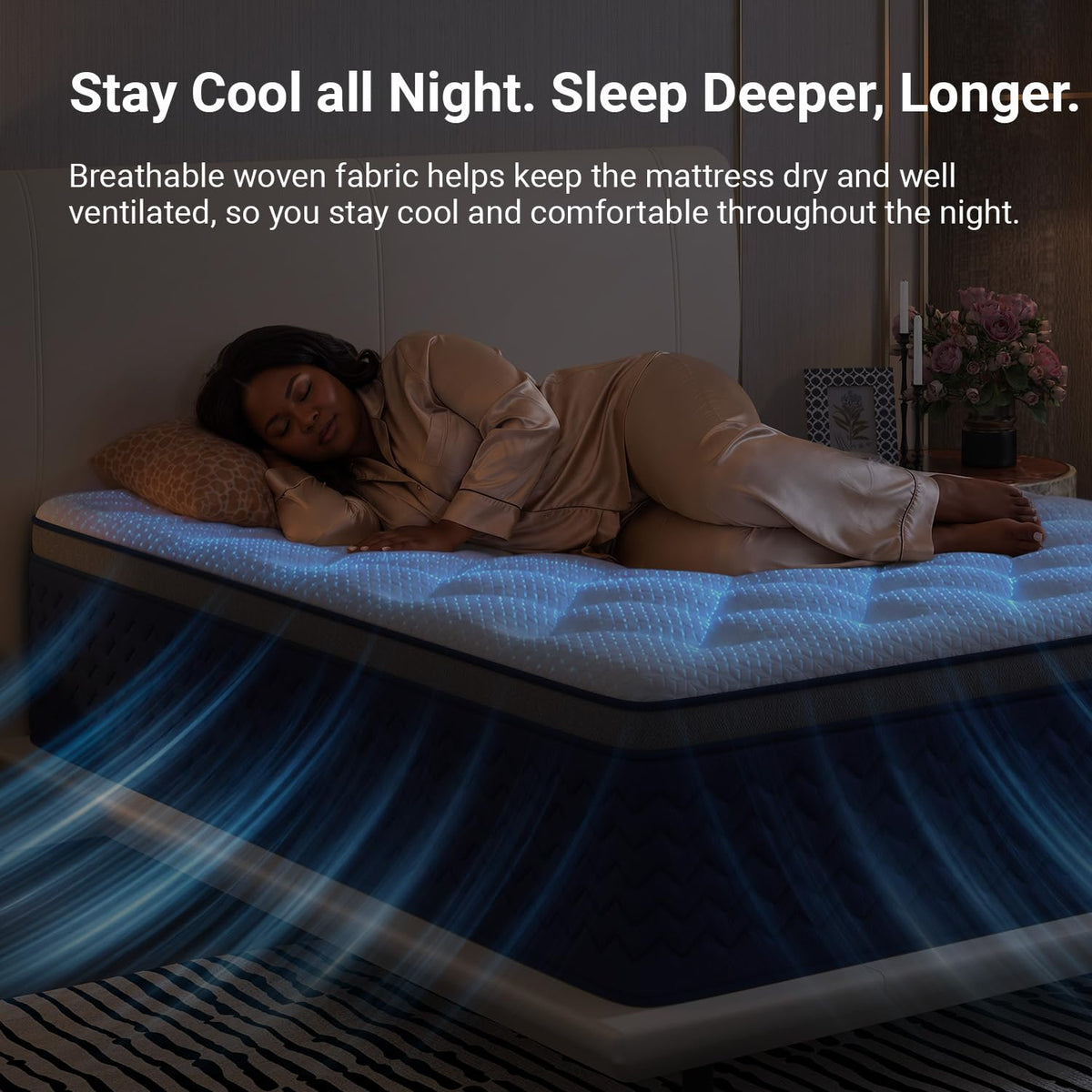 Full 12 Inch Firm Hybrid Cooling Mattress A4131