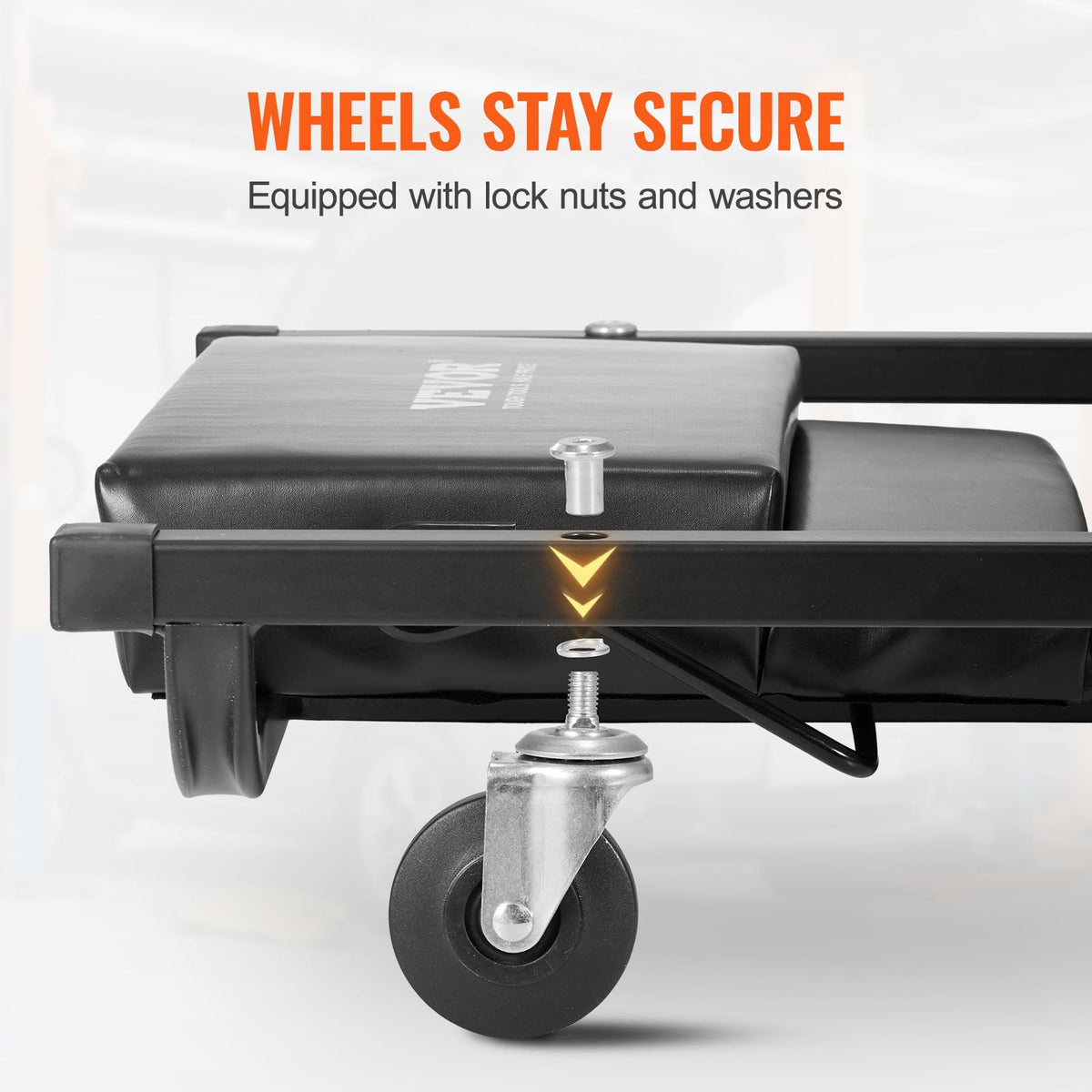 40-Inch 300 lbs Capacity Automotive Rolling Creeper with 6 Casters V539818