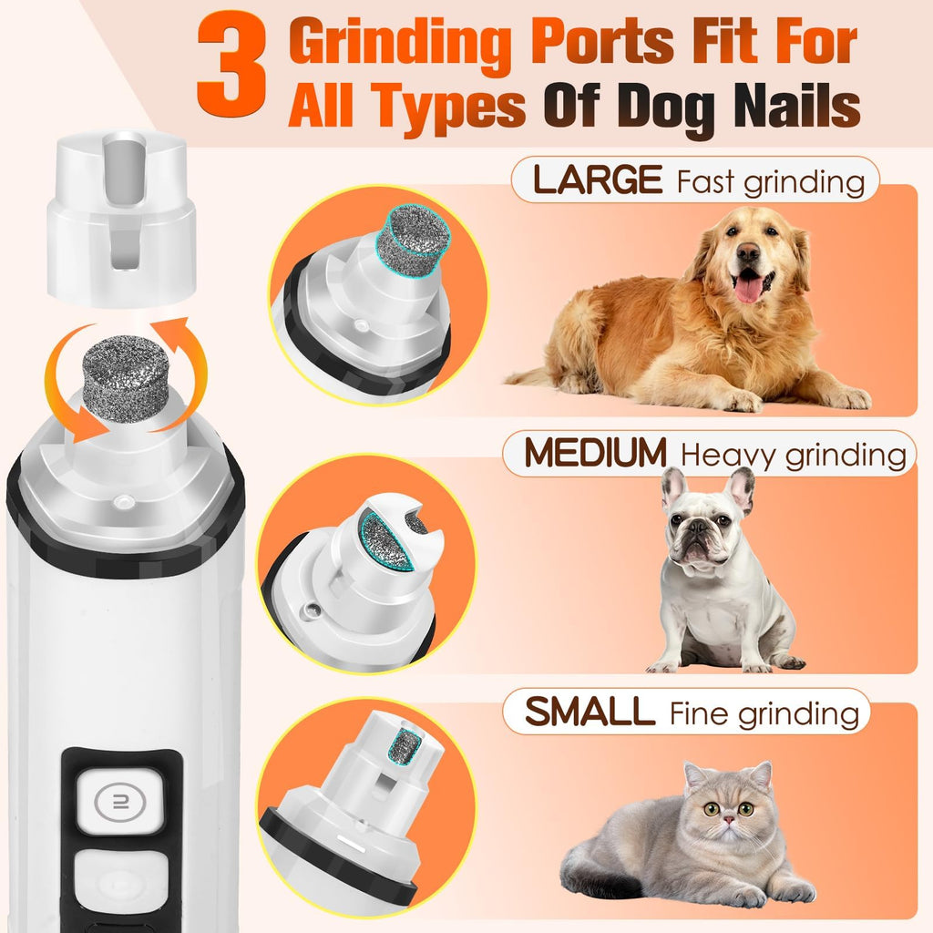 Ultra Quiet Electric Pet Nail Clippers with LED Lights R924