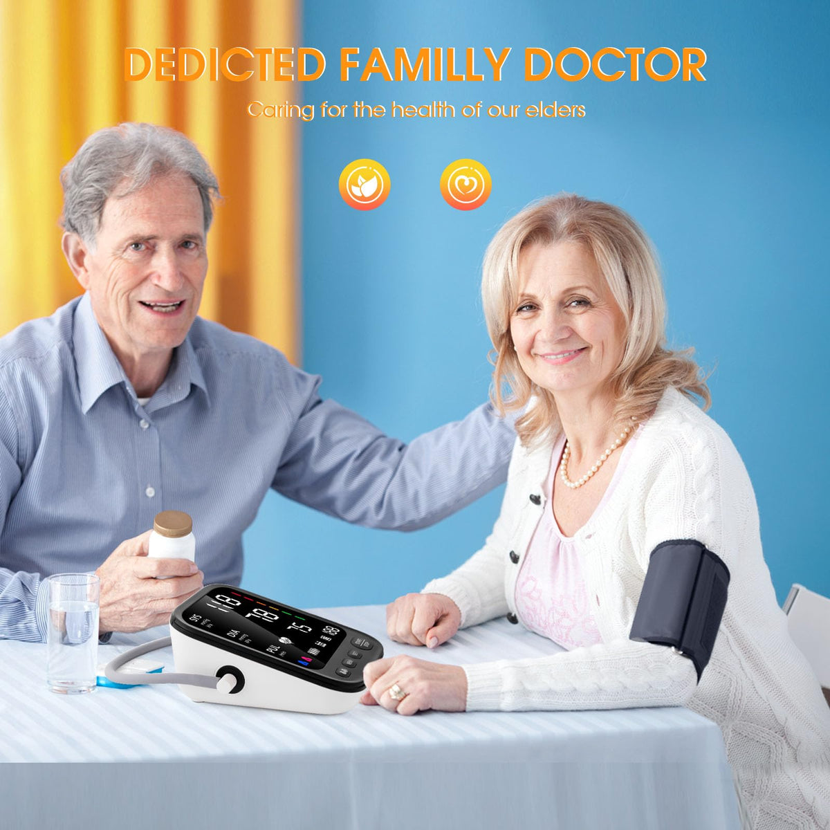 Automatic Upper Arm Blood Pressure Monitor with Adjustable Large Cuff Q753102
