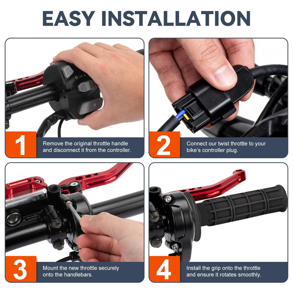 Waterproof Twist Throttle Kit for Electric Dirt Bike Z820693