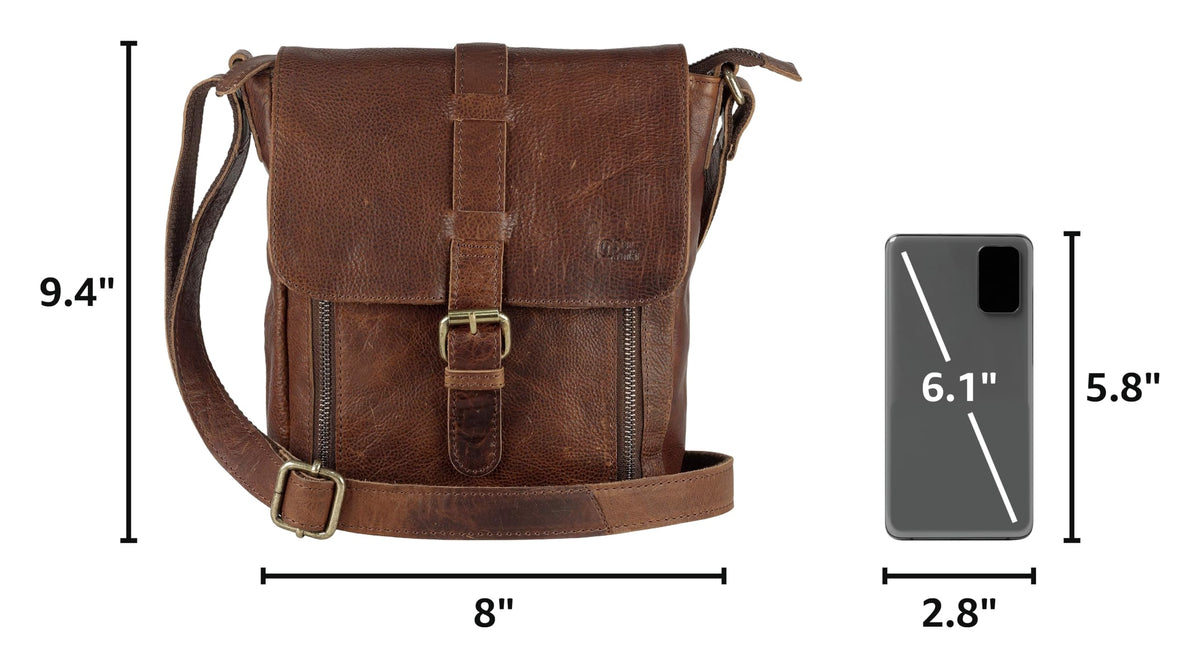 Genuine Leather Crossbody Purse and Handbags D6841