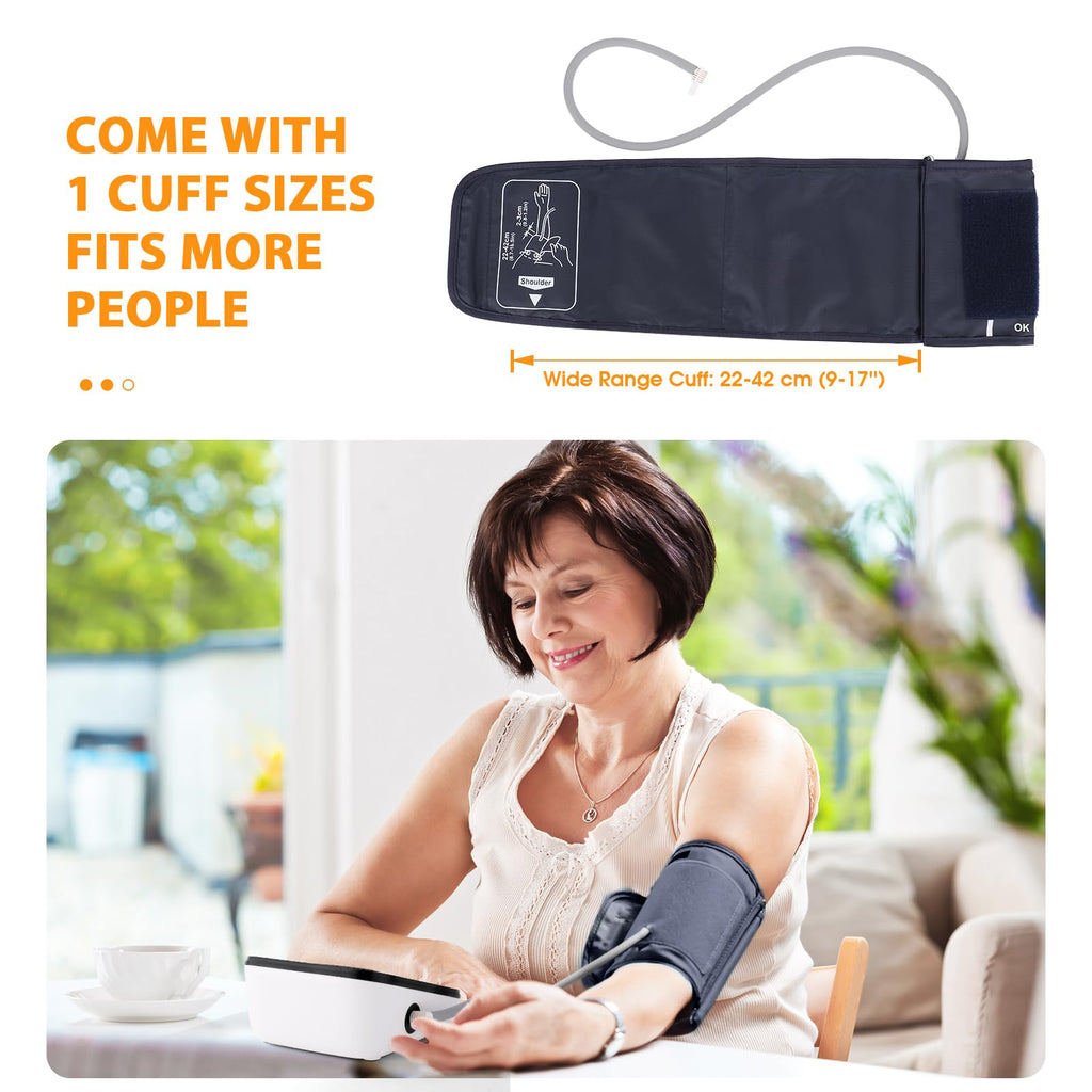 Automatic Upper Arm Blood Pressure Monitor with Adjustable Large Cuff Q753102