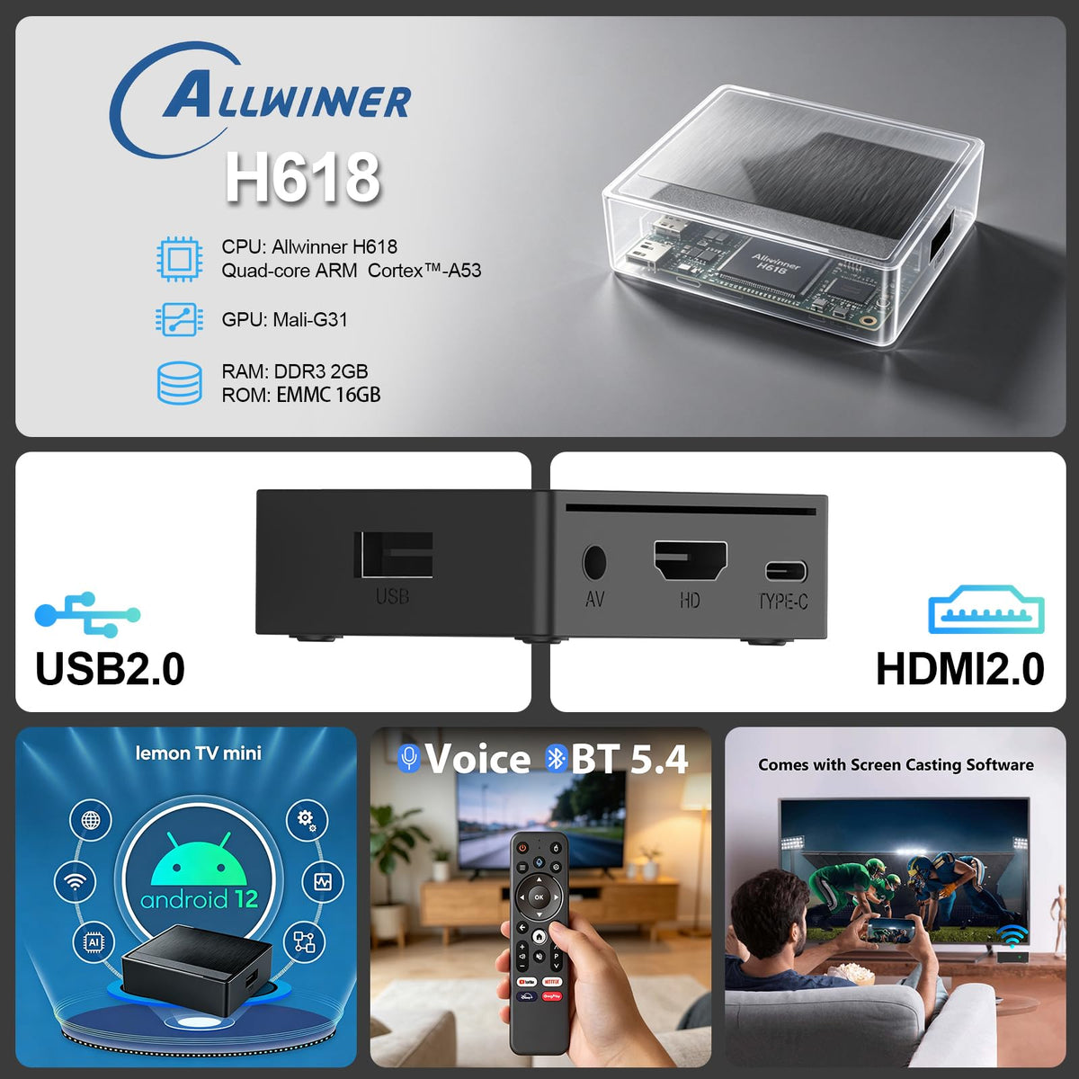 Android TV Box 4K Ultra HD Streaming Device S1965