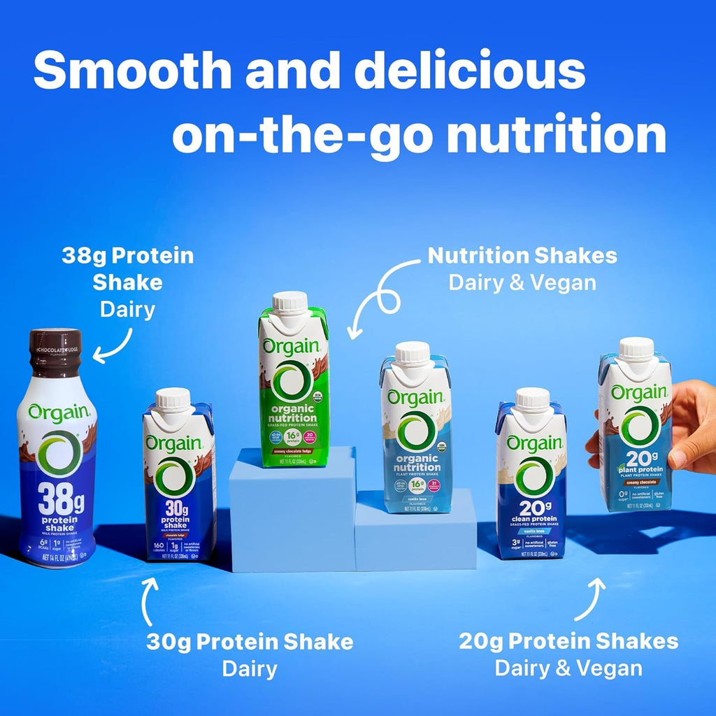 30g High Protein Shake Chocolate Fudge & Vanilla Bean 11 Fl Oz 2 Pack of 12 C40692
