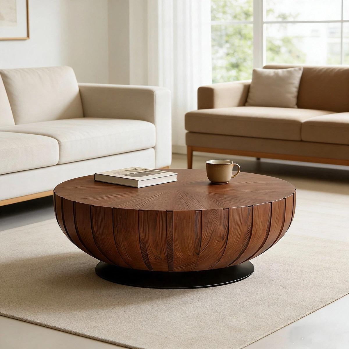 Mid-Century Round Coffee Table P98625