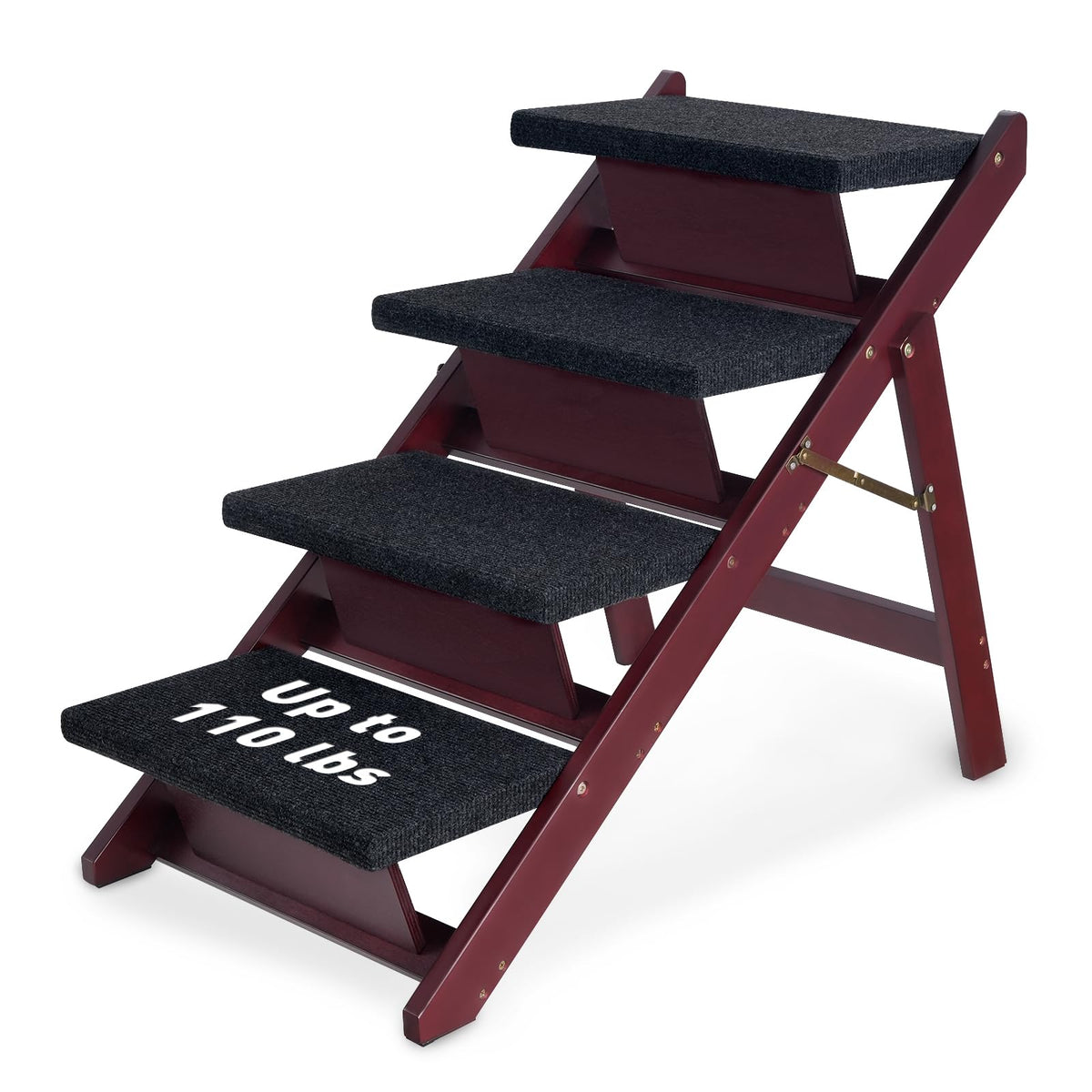 Foldable 4 Steps Wooden Dog Stairs G654