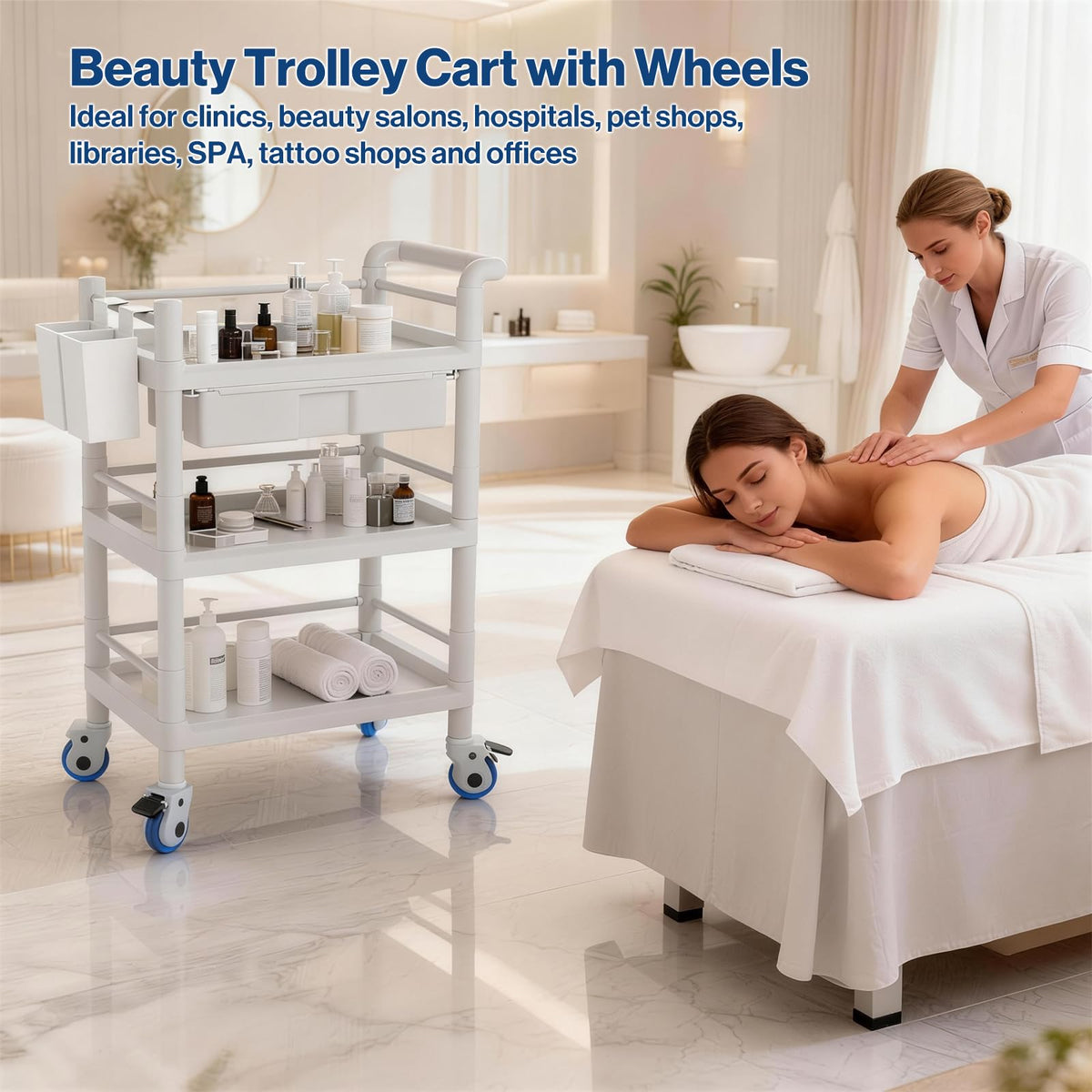 Medical Mobile Trolley Cart 3 Tier K6697