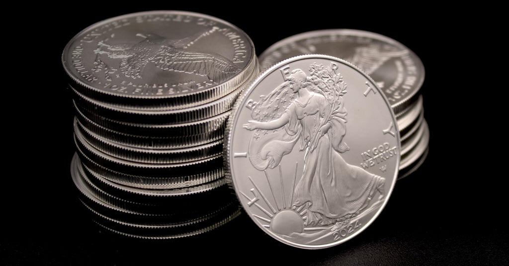 10 1 oz American Silver Eagles Coins P44355