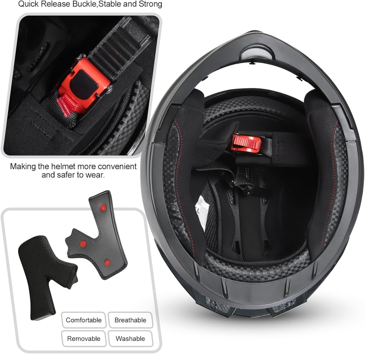 Adult Modular Flip-up Motorcycle Helmets H251