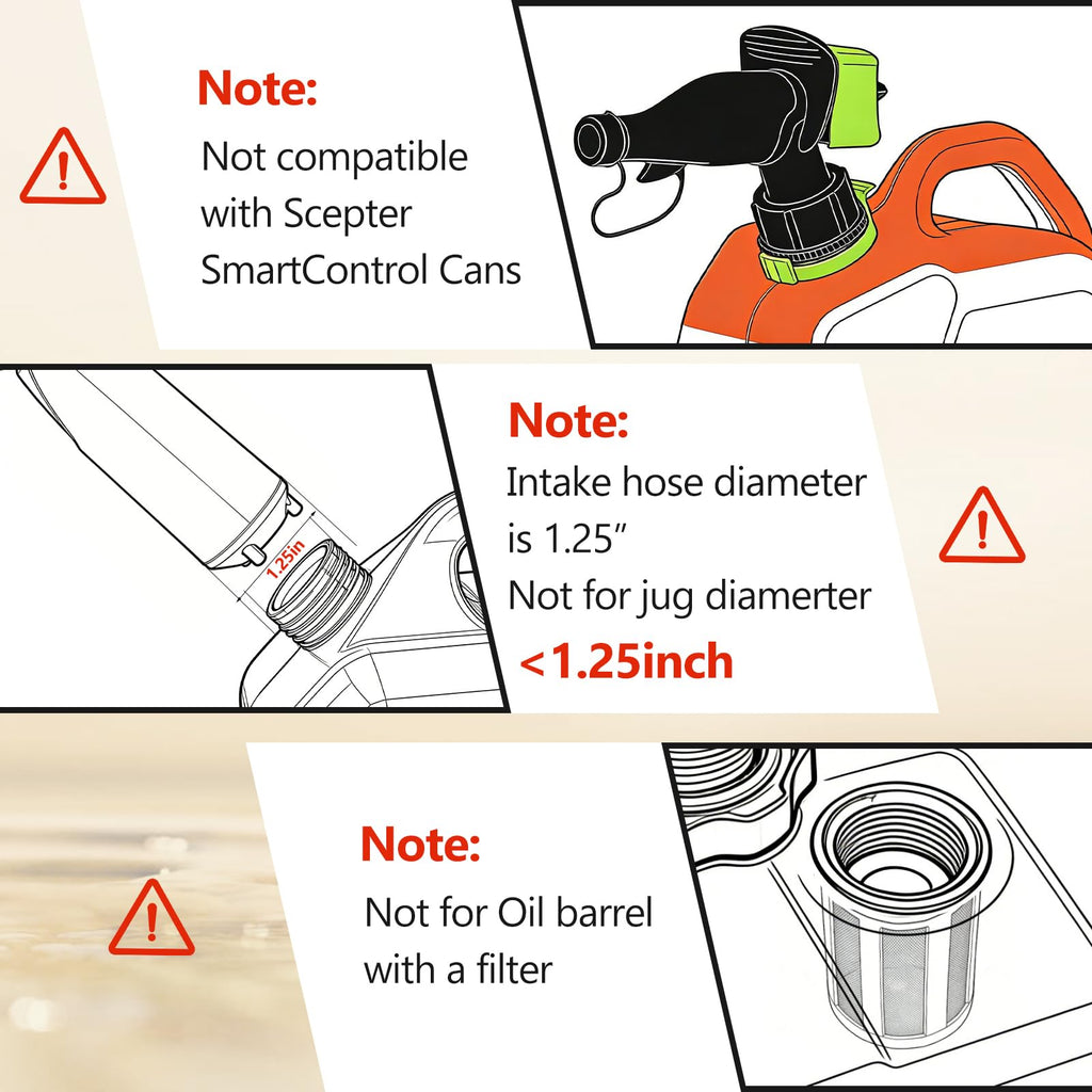 Cordless Gas Pump with Auto-Stop & Hand Nozzle, 51" Hose K60259