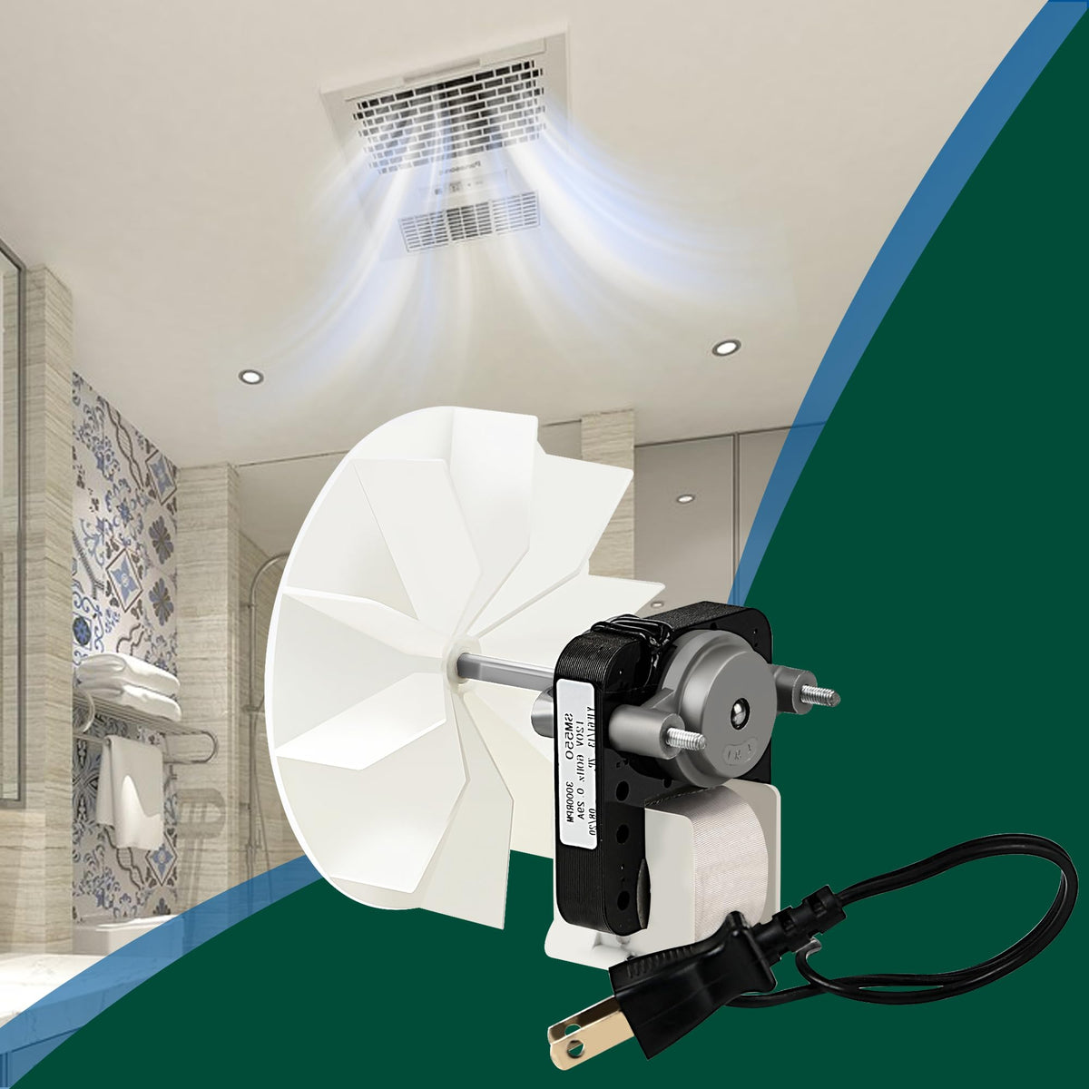 Bathroom Fan Motor Replacement Kit Y576
