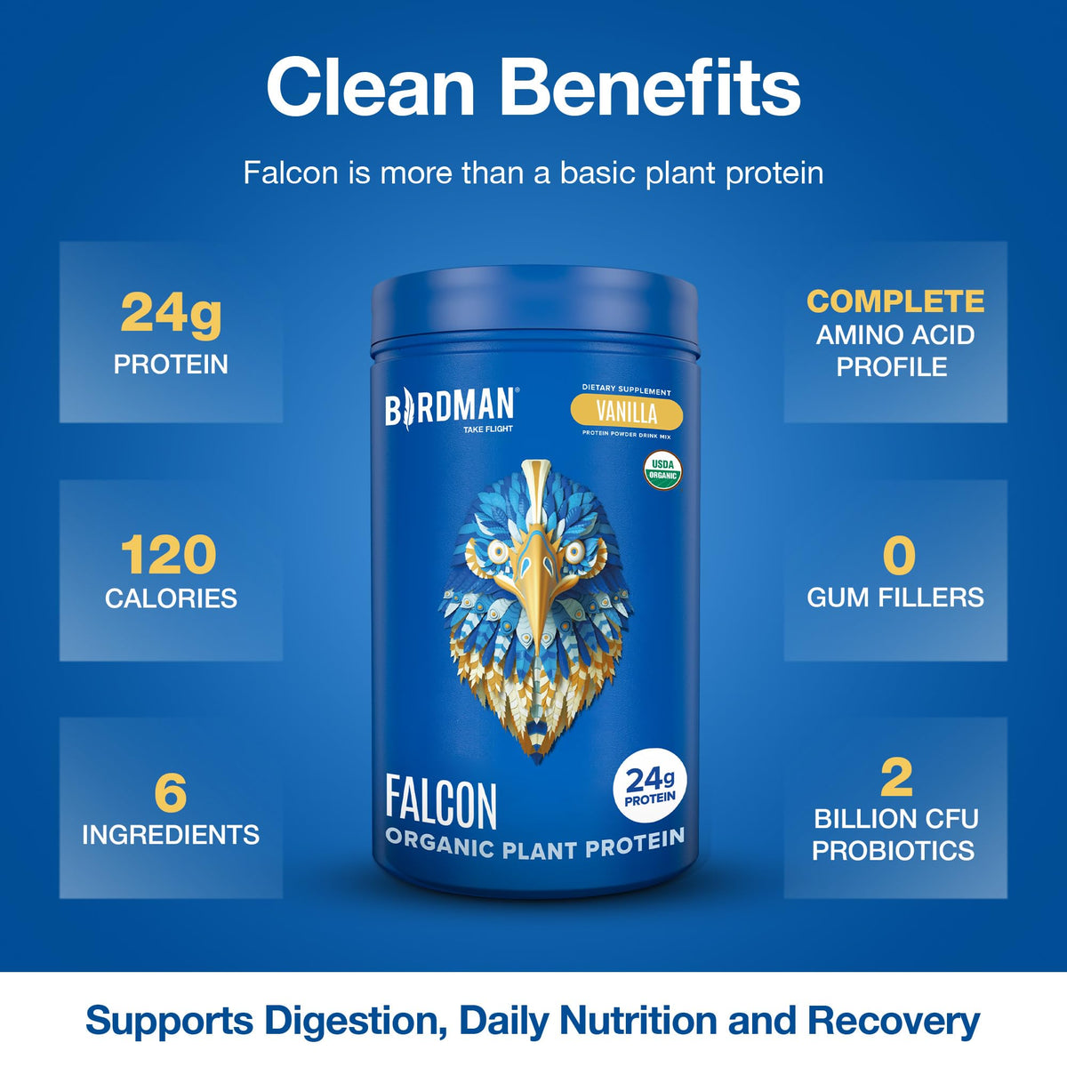Organic Vegan Vanilla Protein Powder 18 Servings A9778