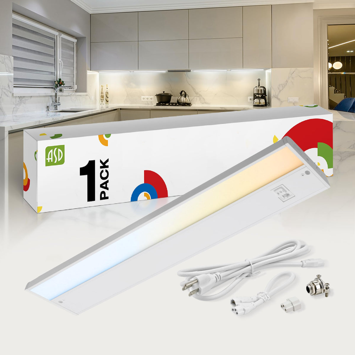 LED Under Cabinet Lighting 24 Inch Dimmable 3CCT White U435
