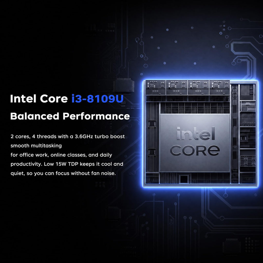 Laptop with Intel i3 Processor, 8GB RAM 256GB SSD, 15.6" FHD Display C55066