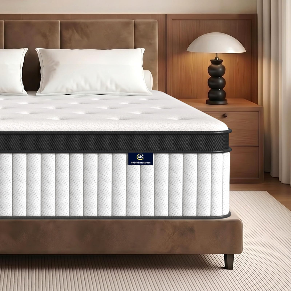 12 Inch Fiberglass Free Hybrid Mattress S371896