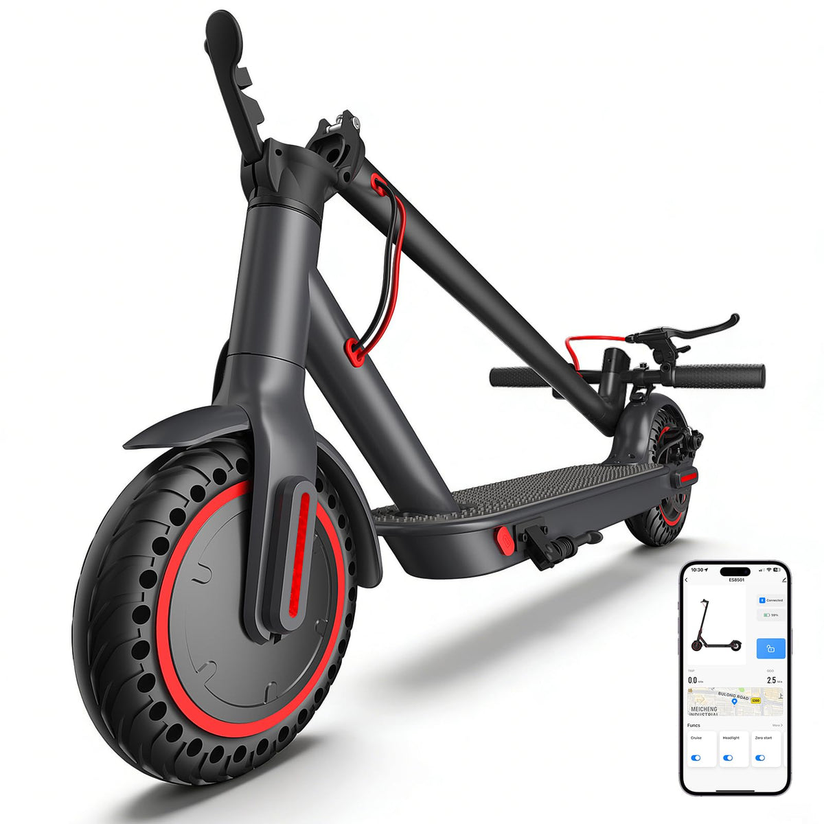 Electric Scooter 350W/500W Motor 8.5'' Solid Tire W192