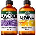 Lavender & Orange Essential Oil Set 2x4 fl oz B2766