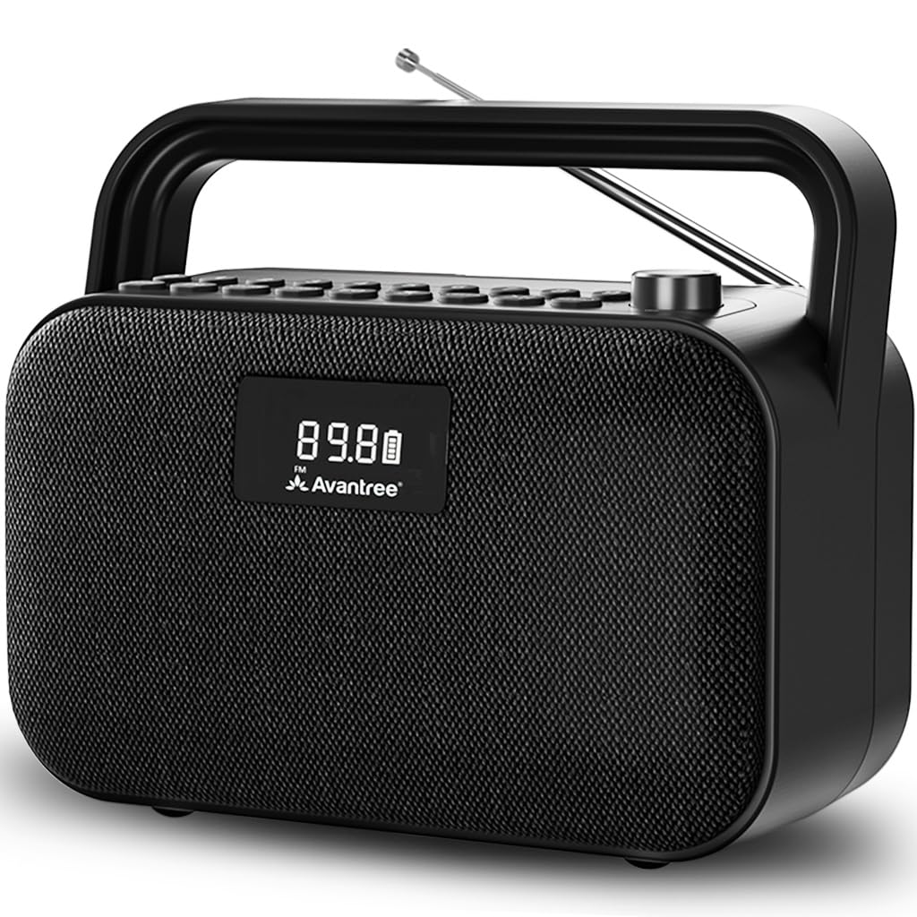 Portable FM Radio with 30W Stereo Bluetooth Speaker B50906