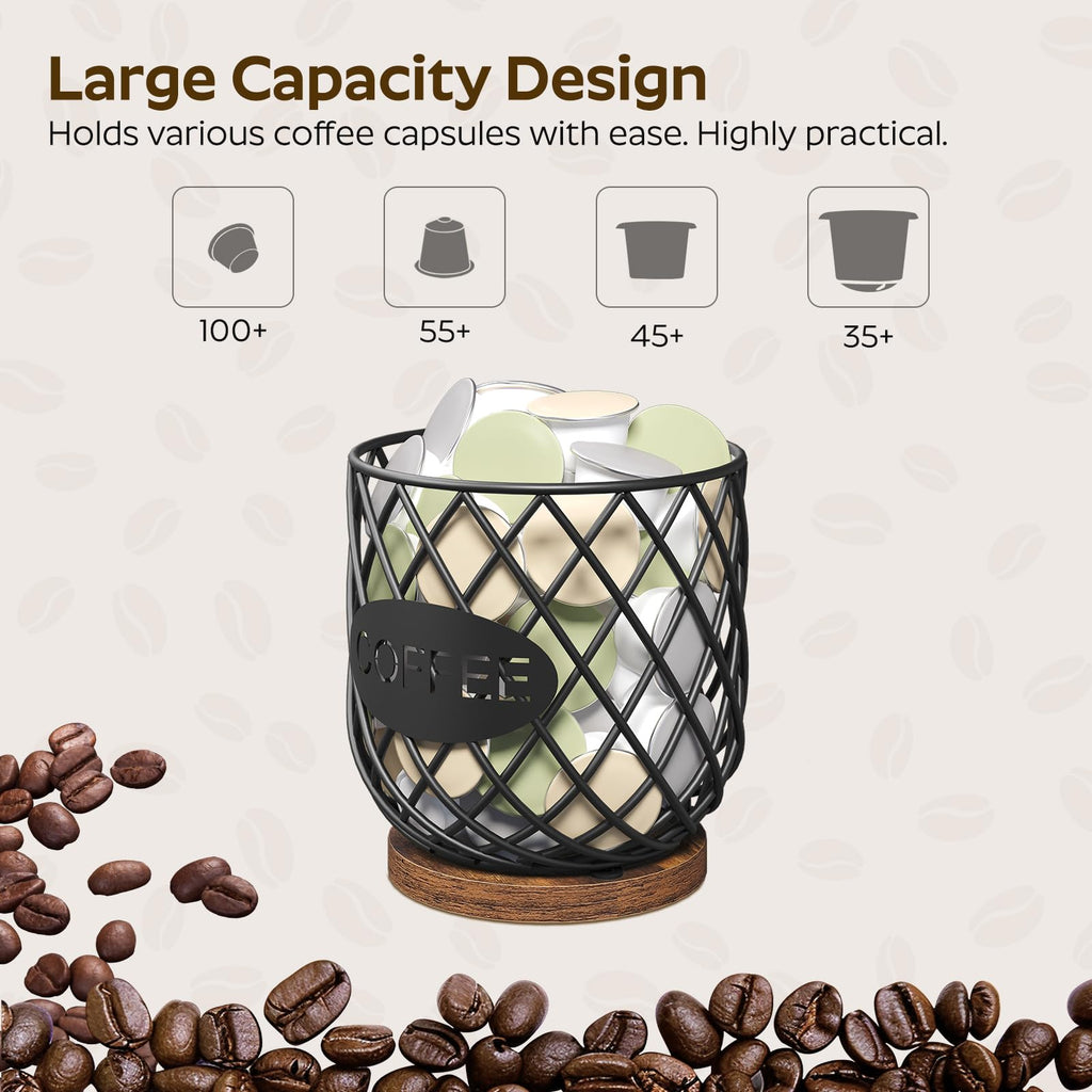 Compatible with K Cup & Nespresso Vertuo Pods Coffee Pod Holder Organizer Y83557