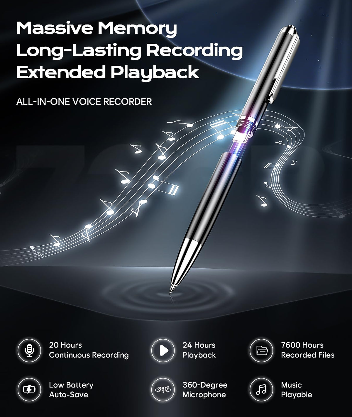 Voice Recorder with USB Type-C Playback O1208