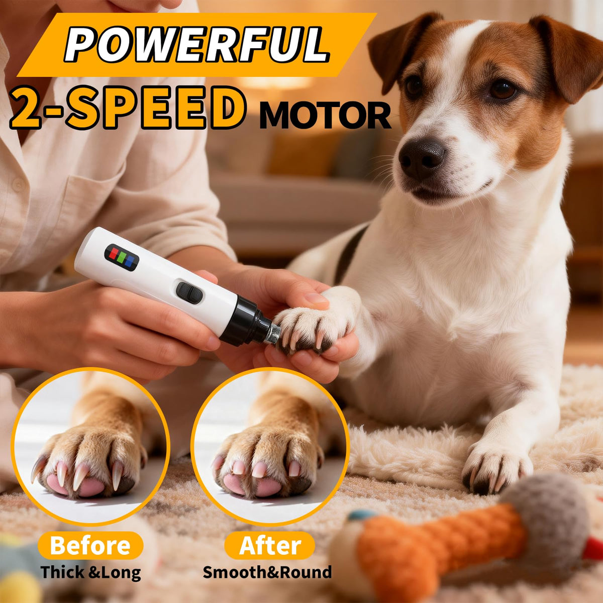 Dog Nail Grinder Rechargeable USB Charging V9096