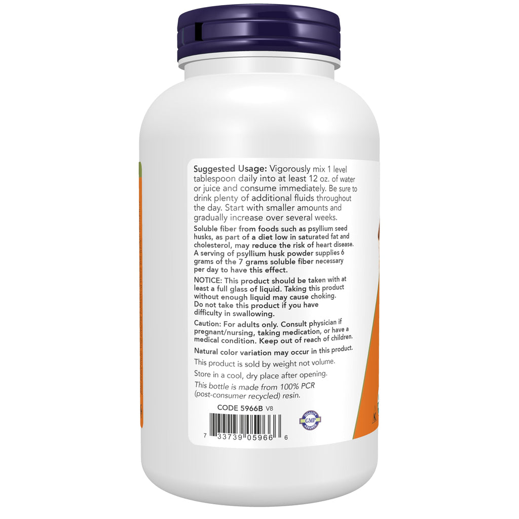 Organic Psyllium Husk Powder 12 oz Q81847