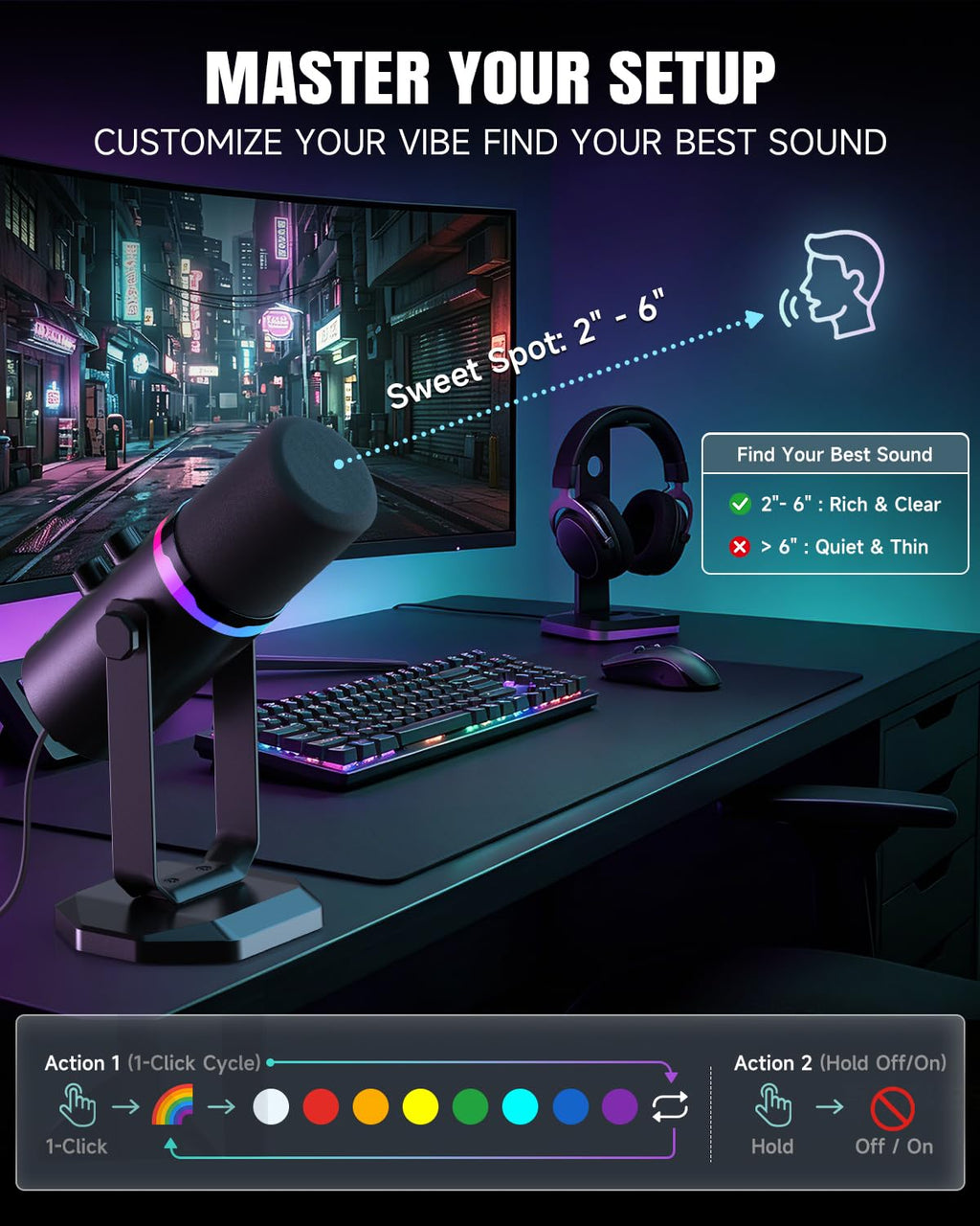 USB/XLR Dynamic Microphone with Desk Stand E59180