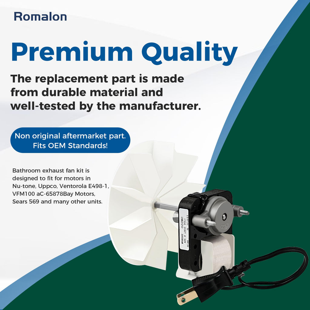 Bathroom Fan Motor Replacement Kit Y576