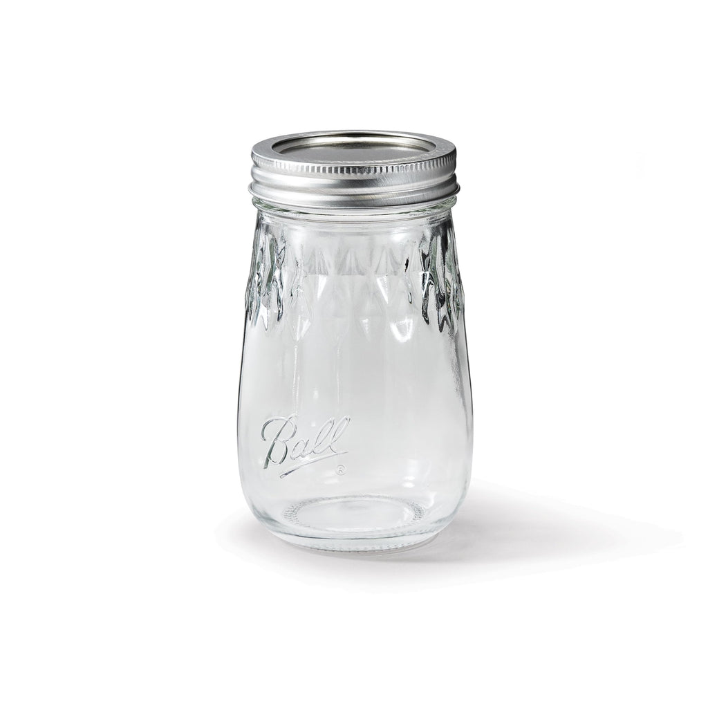 Glass Mason Jar Regular Mouth Pint Size 16 OZ Pack of 8 J2847