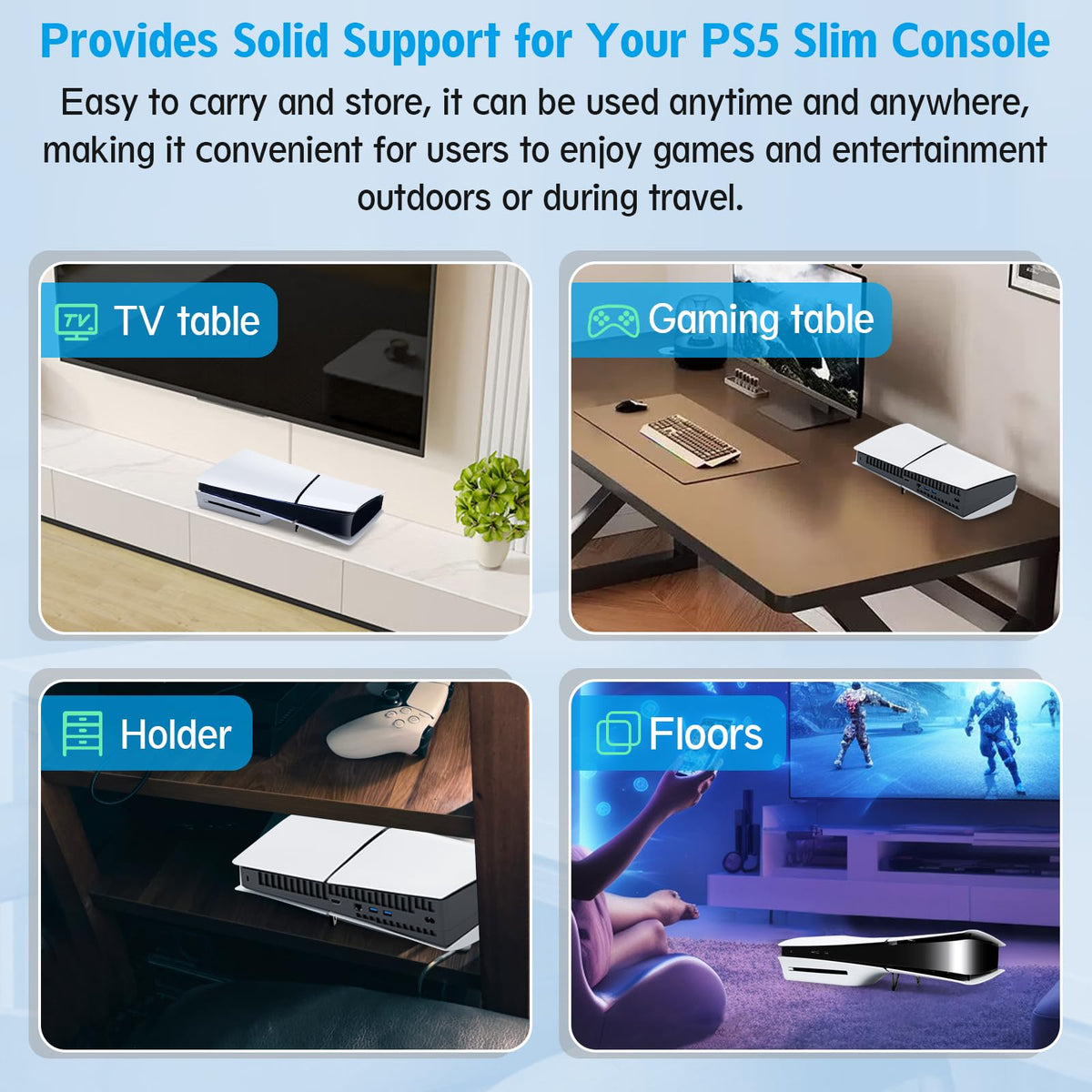 4Pcs Console Stand for PS5 Slim S320