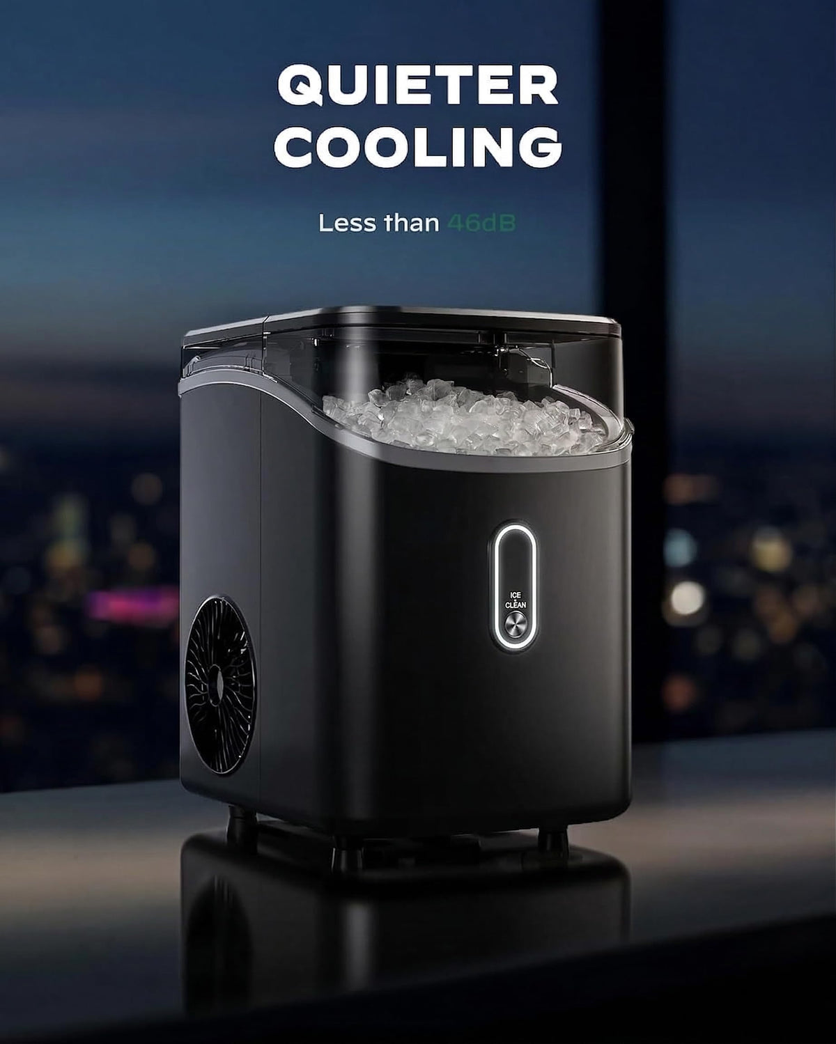 Nugget Pebble Ice Maker Countertop with Self-Cleaning L2993