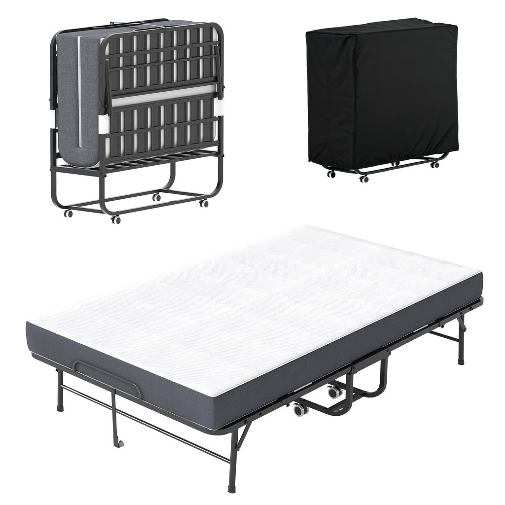 74"x 46" Folding Bed with Mattress N714