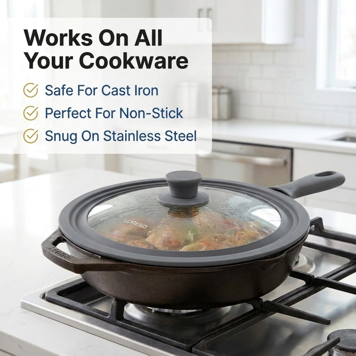 Universal Lid for Pots, Pans & Skillets, 7.5-11.5" R202666