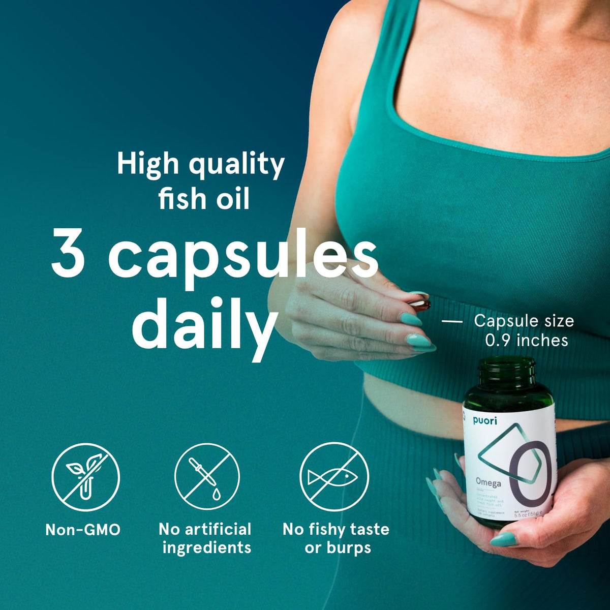 Omega 3 Fish Oil Supplement 120 Softgels B89331