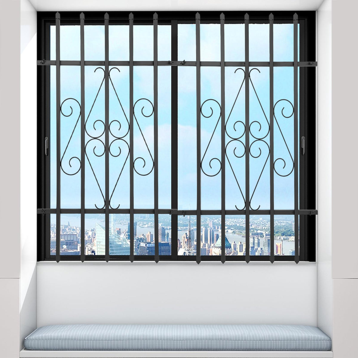 Window Security Bars Rust Resistant 24 x 36in R371450