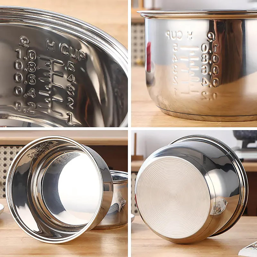Stainless Steel Rice Cooker Inner Pot with Steamer Basket 3.0L V143833