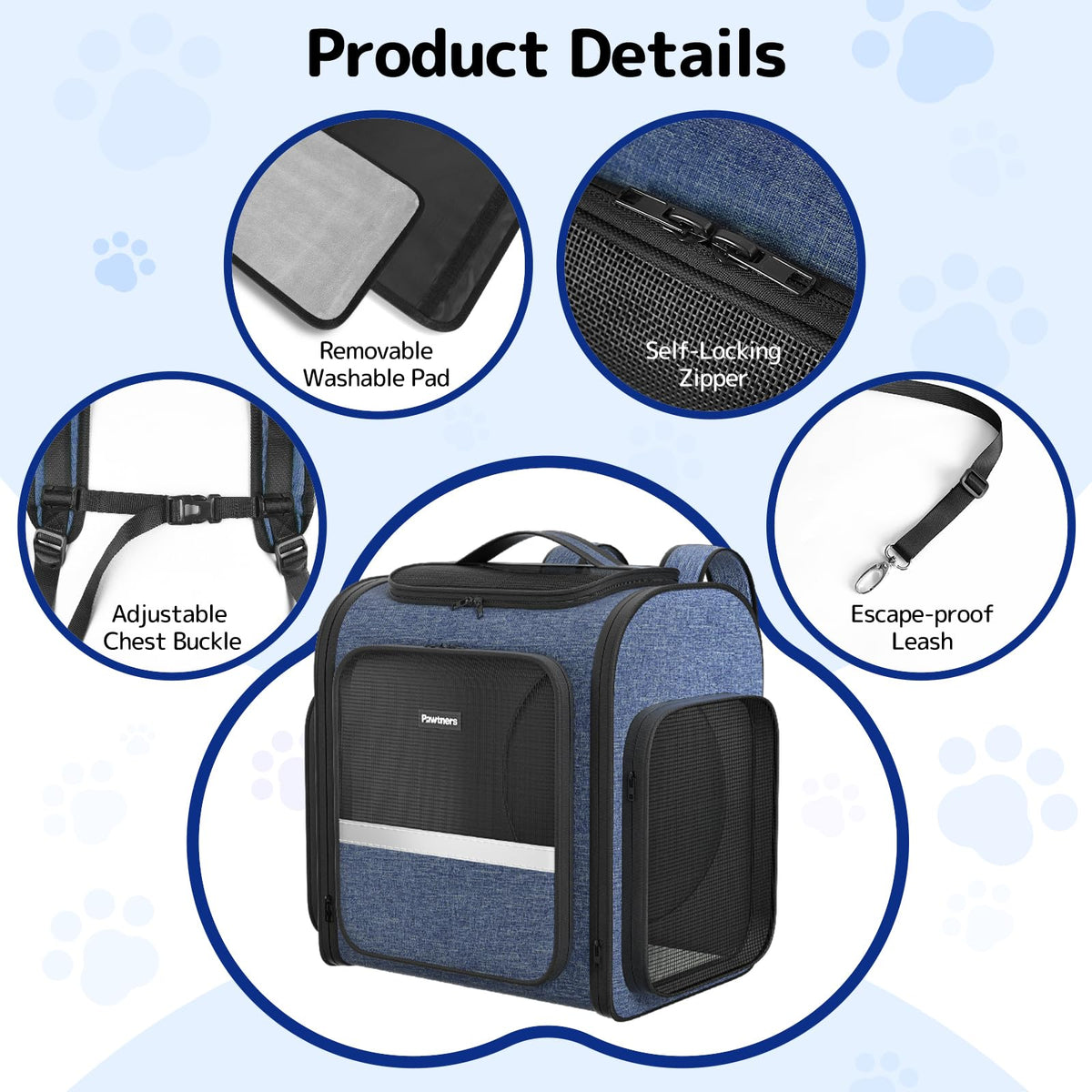 Cat Backpack with Play Tunnel V1598