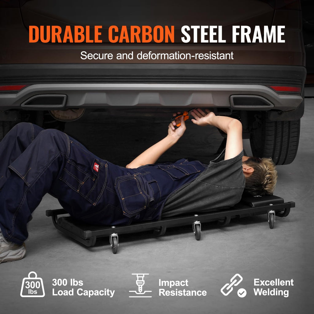 40-Inch 300 lbs Capacity Automotive Rolling Creeper with 6 Casters V539818