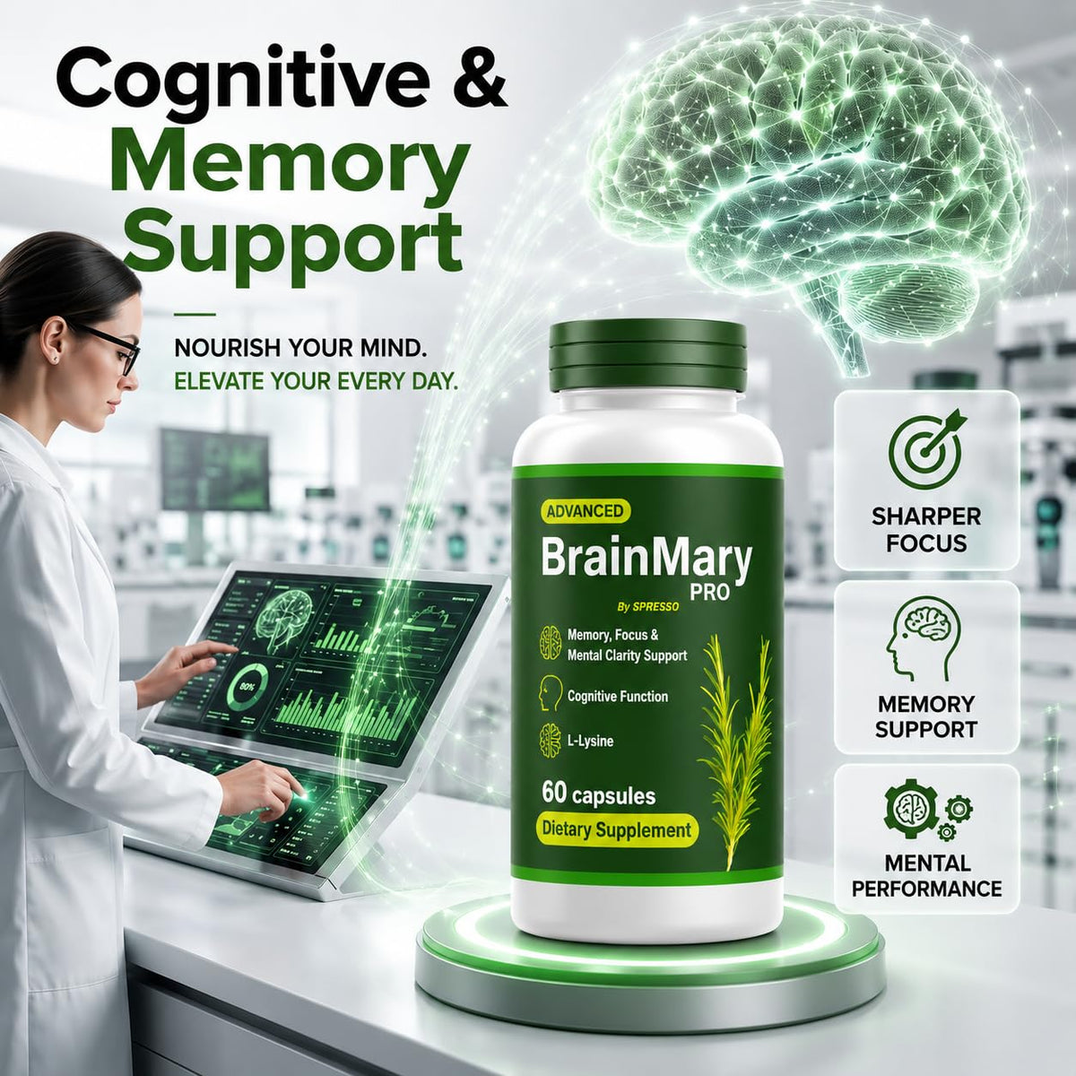60 Capsules Supplement Pills P7047