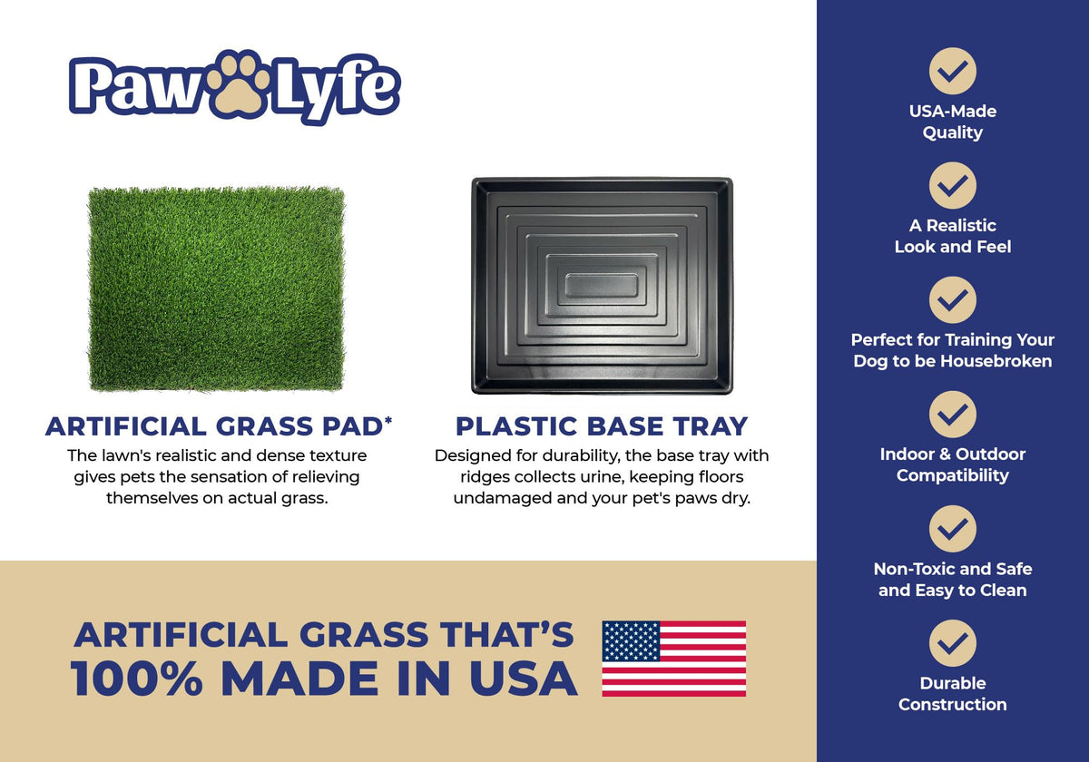Artificial Grass Dog Potty with Tray A57382